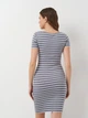 Сукня-футболка коротка жіноча H&M 0525352 XS Сіра з синім (KAY2000000889054) - зображення 3