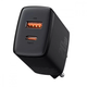 Сетевое зарядное устройство Baseus Compact Quick Charger 20W (USB-A + USB-C) QC PD Black - изображение 1