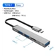 USB-хаб ORICO AH-W13F USB Type-C to USB 3.0 + 2.0 hub 15см портативний тонкий концентратор - зображення 1