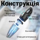 Аккумуляторный автомобильный пылесос Podofo W7416, портативный, с сухой и влажной очисткой - изображение 3
