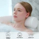 Подушка подголовник для ванны на 7 присосках, быстросохнущая, с крючком, 30х36х10 см, белая (79460506) - изображение 4