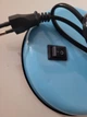 Настольная лампа на гибкой ножке с выключателем 60W E27 голубая - изображение 3