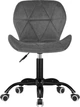 Офісне крісло GT Racer B-30 Velvet Dark Gray - зображення 6