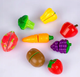 Корзина покупочная овощи фрукты на липучке магазин 15 элементов Kinderplay KP6853 - изображение 4