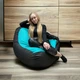 Бескаркасное кресло мешок бирюзовый диван XXL - изображение 3
