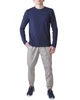 Футболка Лонгслів чоловіча TRUSSARDI JEANS (52T00653-1T003614-U281/22-23) Синій XXL - изображение 2