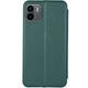 Кожаный чехол (книжка) Epik Classy для Xiaomi Redmi A1 / A2 Темно-зеленый - изображение 2