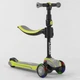 Дитячий самокат Best Scooter JS-20815 Сірий / Салатовий із сидінням для хлопчика дівчинки від 3 років - зображення 1