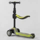 Дитячий самокат Best Scooter JS-20815 Сірий / Салатовий із сидінням для хлопчика дівчинки від 3 років - зображення 4