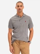 Поло длинное мужское U.S.Polo Assn 113045-9800A(HEATHER GRAY) M Серое (786665573492) - изображение 1