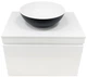 Тумба подвесная ADAMANT Astra W 70 с умывальником Kreis Black Matte/White Glossy - изображение 3