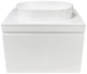 Тумба подвесная ADAMANT Astra W 70 с умывальником Beste New White - изображение 3