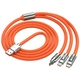 Кабель 6A 120W для быстрой зарядки 3 в 1 Type-C Lightning Micro-usb - изображение 1