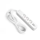 Сетевой удлинитель VIDEX ONCORD с/с 3п 3м (3x1.5мм) 2.4А 2USB+USB-C с кнопкой White - изображение 3