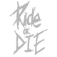 Авто мото наклейка Ride or Die Срібло світловідбиваюча - зображення 1