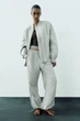 Куртка бомбер Zara 4432/729 XS Серый - изображение 2