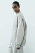 Куртка бомбер Zara 4432/729 XS Серый - изображение 5