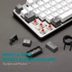 Клавиатура Aula Mechanical F3287 Grey/White keycap KRGD blue (6948391240954) - изображение 7