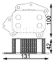 Радіатор оливи Berlingo/307/Partner 1.6 HDI 01-, MAHLE/KNECHT (CLC194000S) - зображення 4