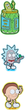 Набір бейджів на липучці Kite Rick and Morty Зелено-жовтий х 3 шт (RM24-3012) - зображення 2