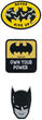 Набір бейджів на липучці Kite DC Comics Batman Чорний з жовтим х 3 шт (DC24-3012-1) - зображення 2
