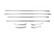 Молдинги вікон для Ford Fiesta 2008-2017, 8 шт, нержавіюча сталь - зображення 1