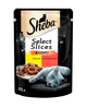 Упаковка влажного корма для кошек Sheba Select Slices с говядиной и курицей для кошек кусочки в соусе 24 шт. * 85 г - изображение 2