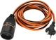 Подовжувач Electraline з фіксуючою розеткою Electralock 2х1,5мм² 20м помар./чорний) - зображення 2