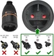 Подовжувач Electraline з фіксуючою розеткою Electralock 2х1,5мм² 20м помар./чорний) - зображення 6