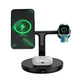 Беспроводное зарядное устройство для Baseus Swan 3-in-1 Wireless Magnetic Charging Bracket 20W Black (WXTE000101) - изображение 1
