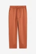 Брюки Regular Fit из лиоцелла для женщины H&M 1147899-004 S Коричневый - изображение 1