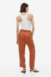 Брюки Regular Fit из лиоцелла для женщины H&M 1147899-004 S Коричневый - изображение 6