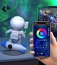 Ночник проектор звездного неба с Bluetooth колонкой Kronos Астронавт на ракете с таймером и будильником Белый - изображение 6