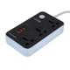 Сетевой фильтр LDNIO 3 розетки 3USB/Type-C PD+QC 2500W 2метра (SC3412) - изображение 1