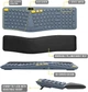 Бездротова клавіатура J-TECH Digital EGKB02 Сіра (UKR) - зображення 4