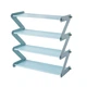 Поличка для взуття 4 секції Shoe Rack 4 Блакитний стелаж етажерка для взуття (VS7006542) - зображення 1