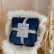 Плед-покривало Soft Warm Fluffy Blanket 70х100 см Темно-синій - зображення 1