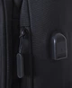 Мужской современный черный прочный рюкзак с USB с карманом под гаджеты непромокаемый 6842 - изображение 4