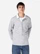 Поло длинное мужское Colin's CL1066735-MGA M Серое (8684112037035) - изображение 1