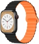 Ремінець Drobak Silicone Magnetic Link для Apple Watch All Series Ultra 2 49/45/44/42 mm Black Orange (898930) - зображення 1