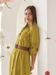 Сукня-сорочка міді жіноча Lilove 259-1 L Гірчична (ROZ6501041135) - зображення 6