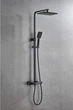 Черная душевая система с термостатом наружного монтажа Nett STB-32 - изображение 4