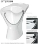 Унітаз-компакт Cersanit Cersania II 699 SimpleOn 010 3/6 л з дюропластовим сидінням Slim SoftClose+QuickRelease - изображение 5