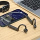 Бездротові водонепроникні кісткові навушники Bluetooth 5.1 з мікрофоном чорні (75172735) - зображення 3