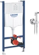 Набор Инсталляция GROHE Rapid SL Solido 38971000 + гигиенический душ с смесителем KRONER KRP Edelstahl Klassisch-ESG053 - изображение 1