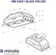 Витяжка вбудована Minola HBI 52621 BL GLASS 700 LED (700 м3/год, 3 швидк., кнопкове кер.) 243259 - изображение 10