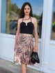 Спідниця жіноча міді зі шляркою Boohoo Коричнева 9794 L (46) - зображення 3