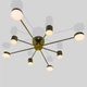 Люстра світлодіодна LED LOFT Свет SY-7800/8 CP на 8 модулів Темно-золотиста - изображение 2
