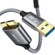 ​Кабель JSAUX USB 3.0 USB A Male to Micro B Male 2м grey - изображение 1