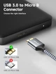 ​Кабель JSAUX USB 3.0 USB A Male to Micro B Male 2м grey - изображение 3